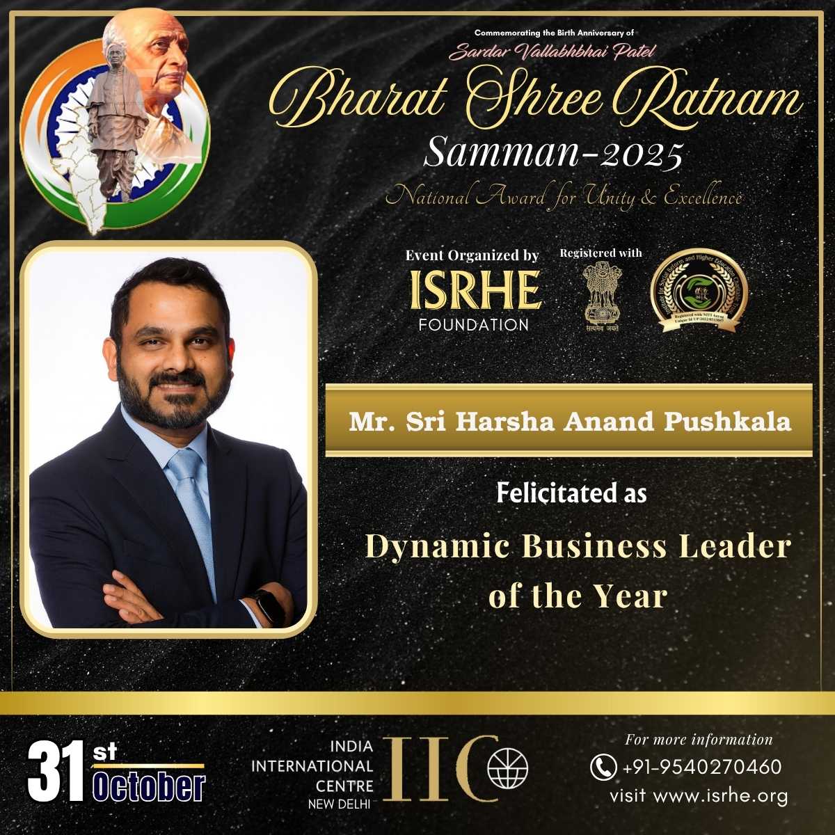 Mr. Sri Harsha Anand Pushkala